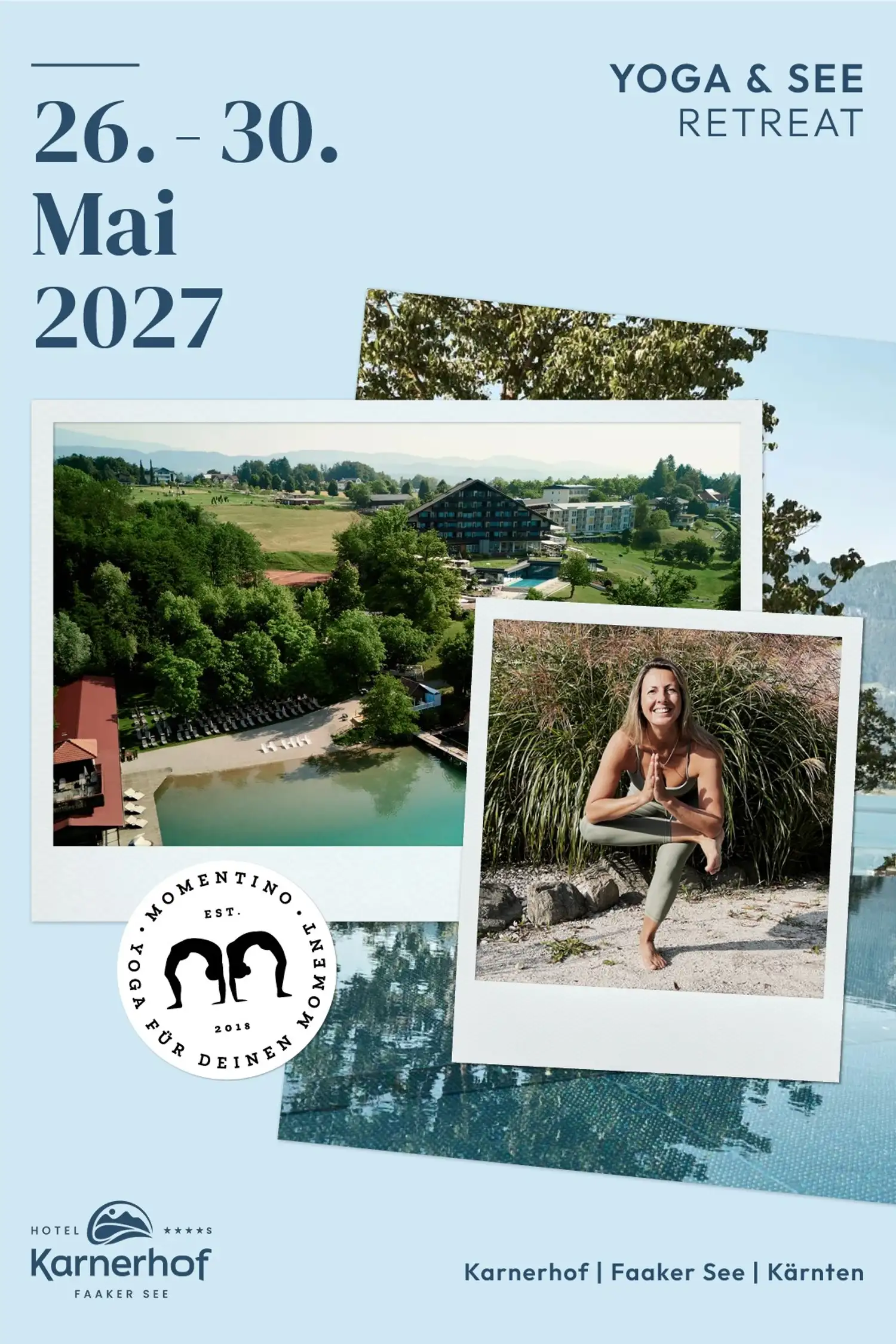 Yoga & See – Retreat am Faaker See 26. - 30. Mai 2027 im Karnerhof