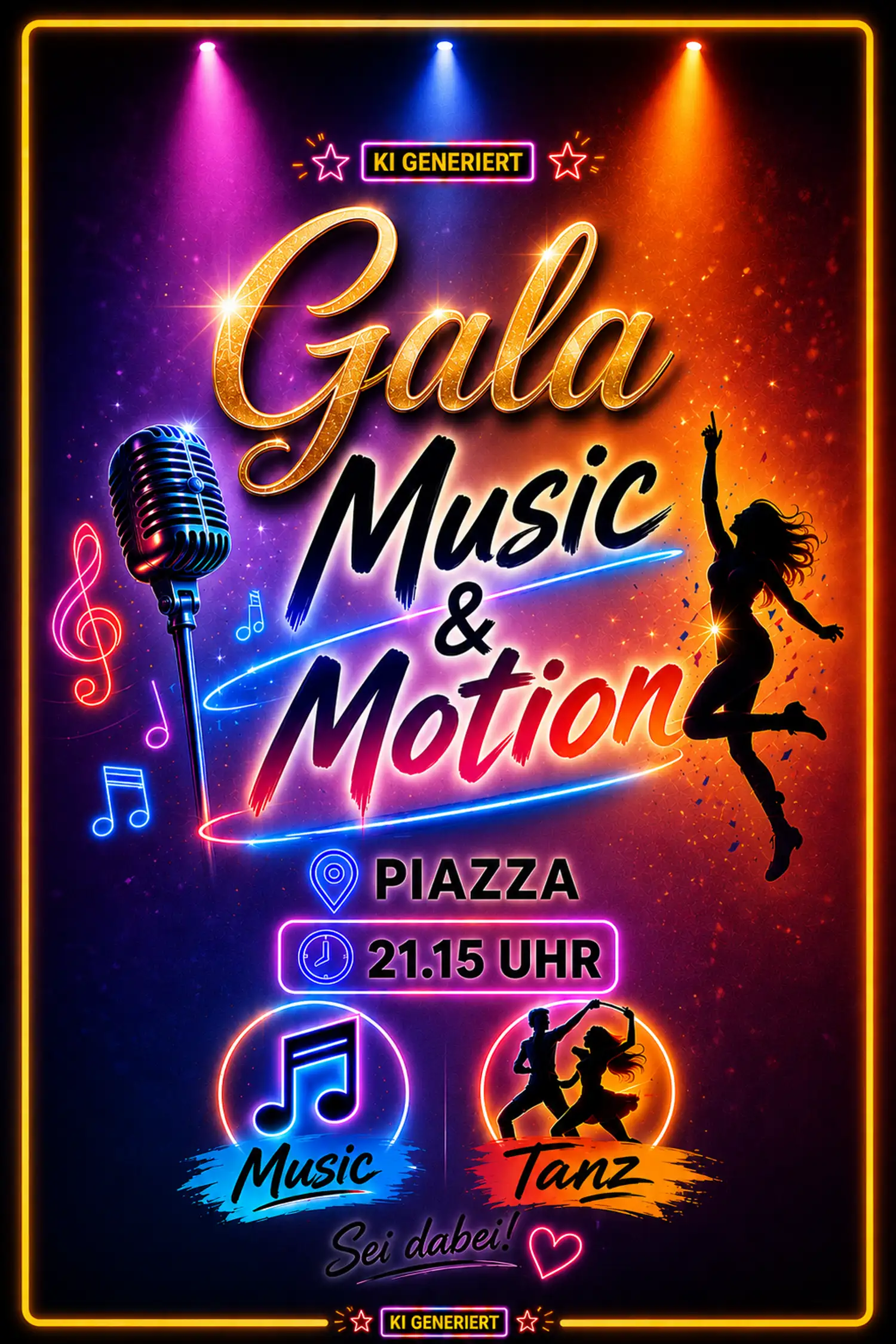 Gala "Music & Motion" auf der Piazza