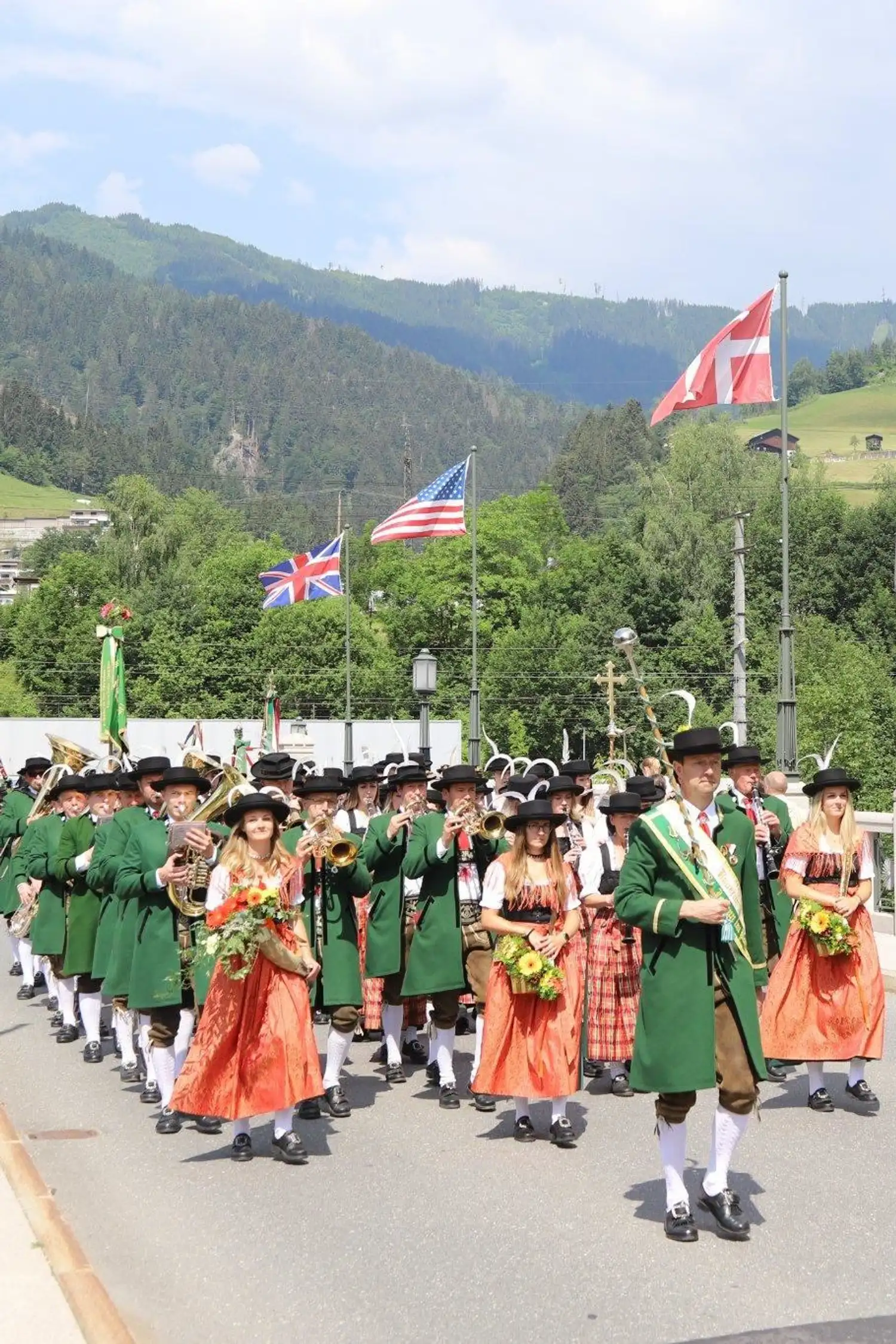 Corpus Christi church service followed by a civic festival in St. Johann