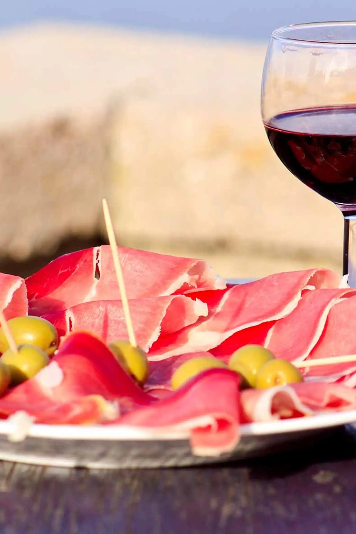 Dalmatian Tapas - ham, cheese & olives from the region