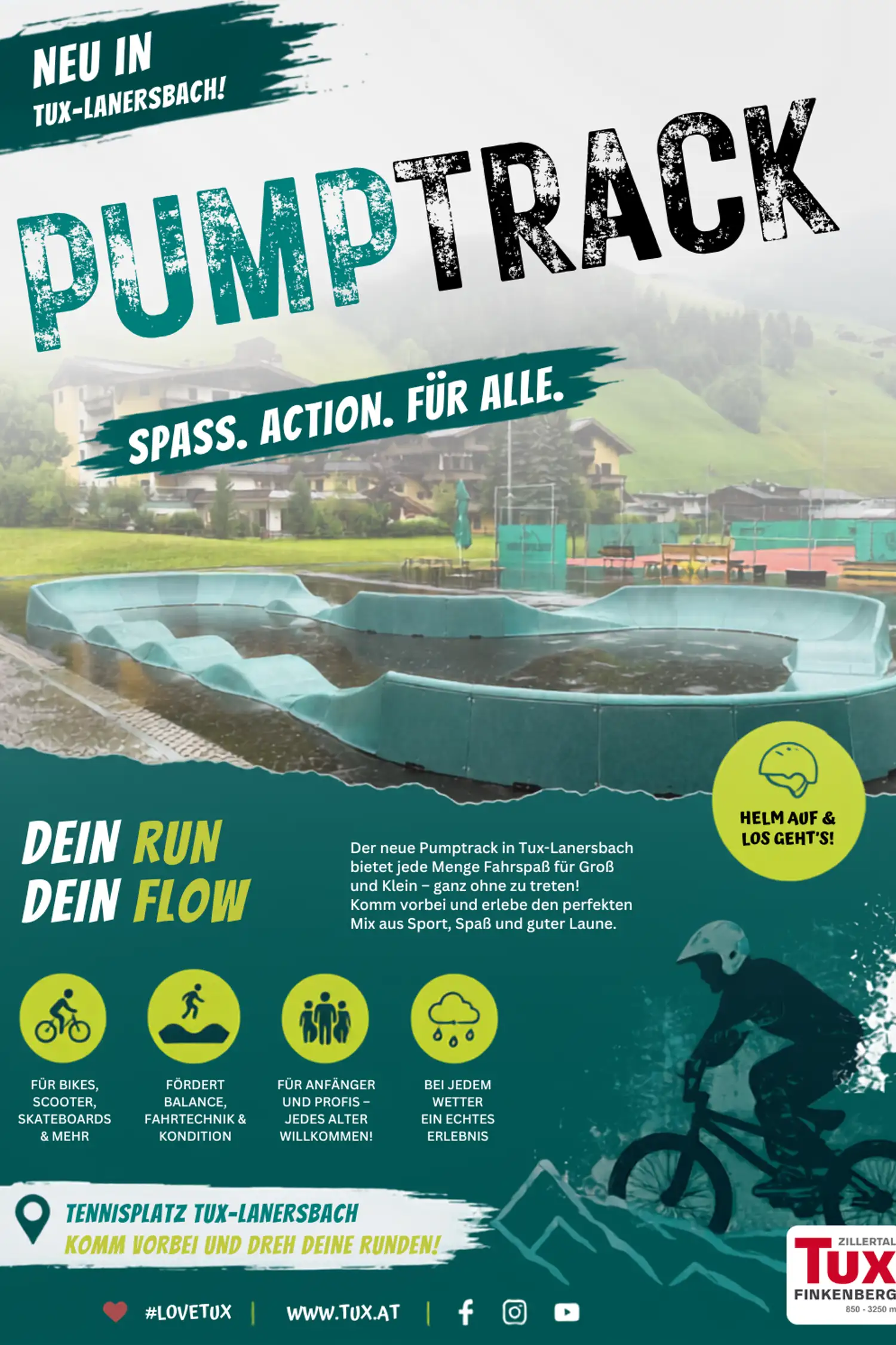 Piste de pump track à Lanersbach