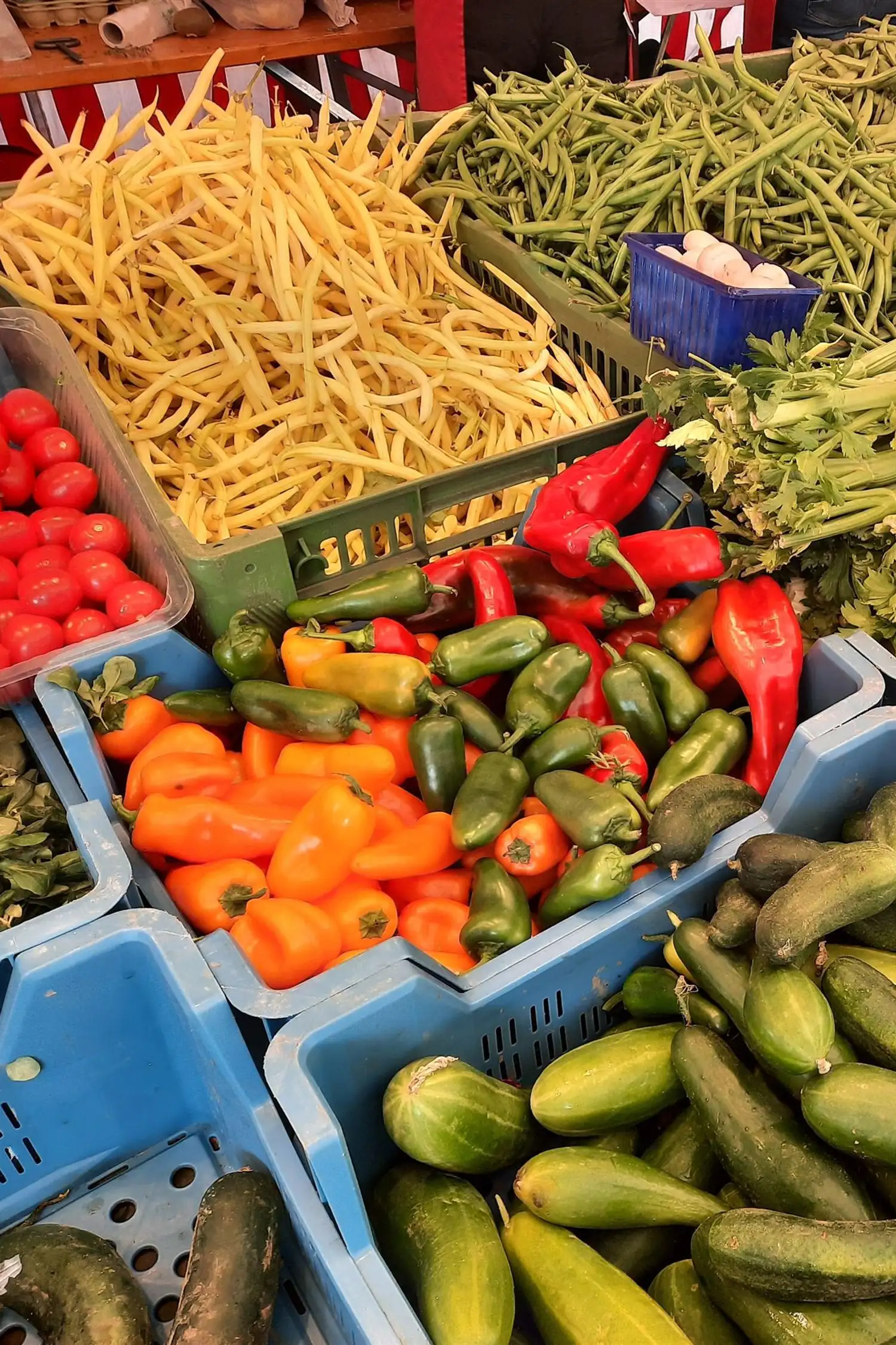 Vegetable market in St. Johann