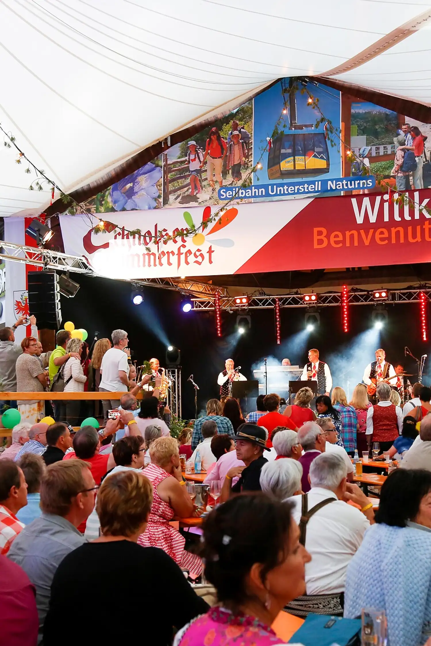 Schnols Summer Festival — a major folk music event in Unser Frau