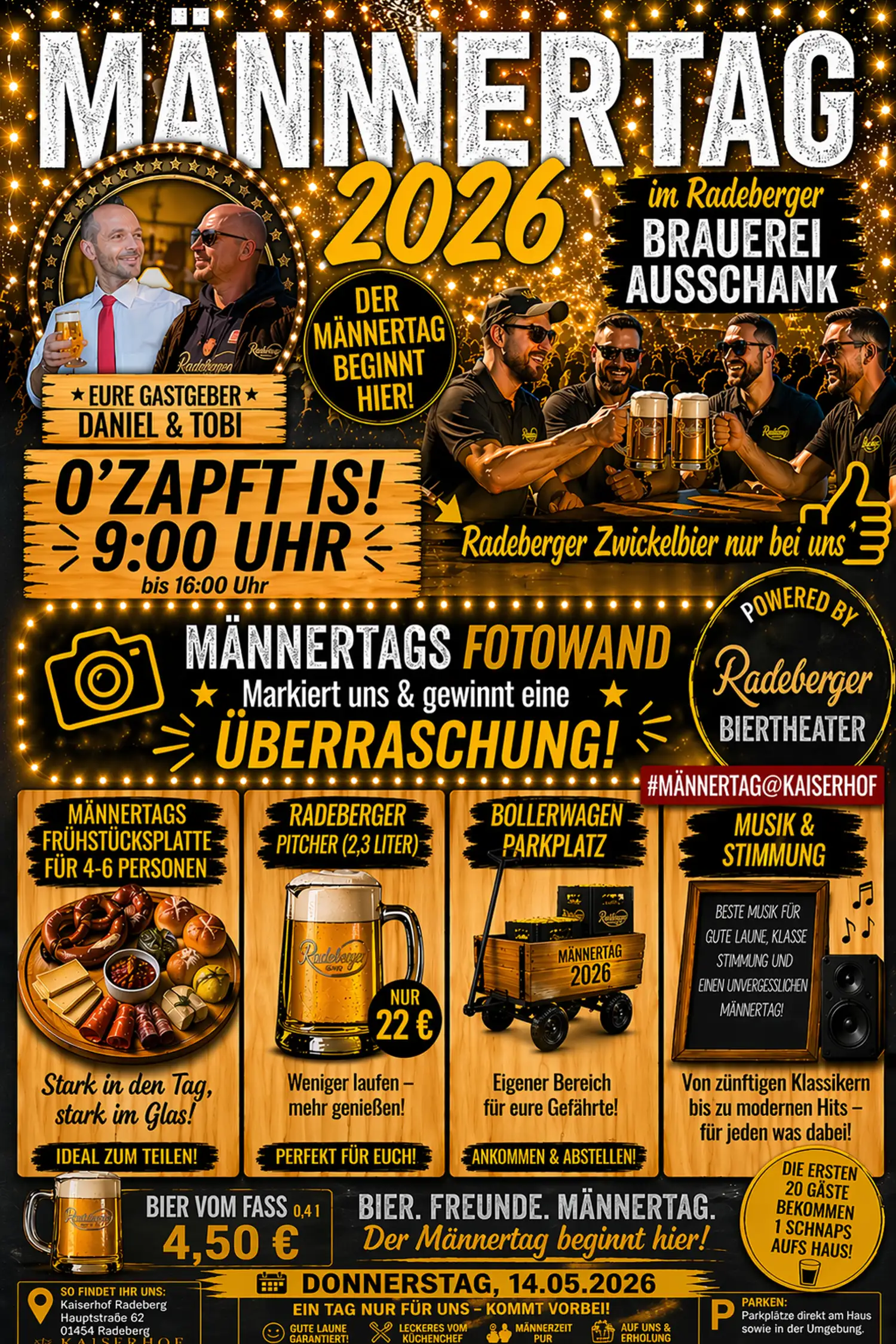 Männertag im Radeberger Brauerei Ausschank