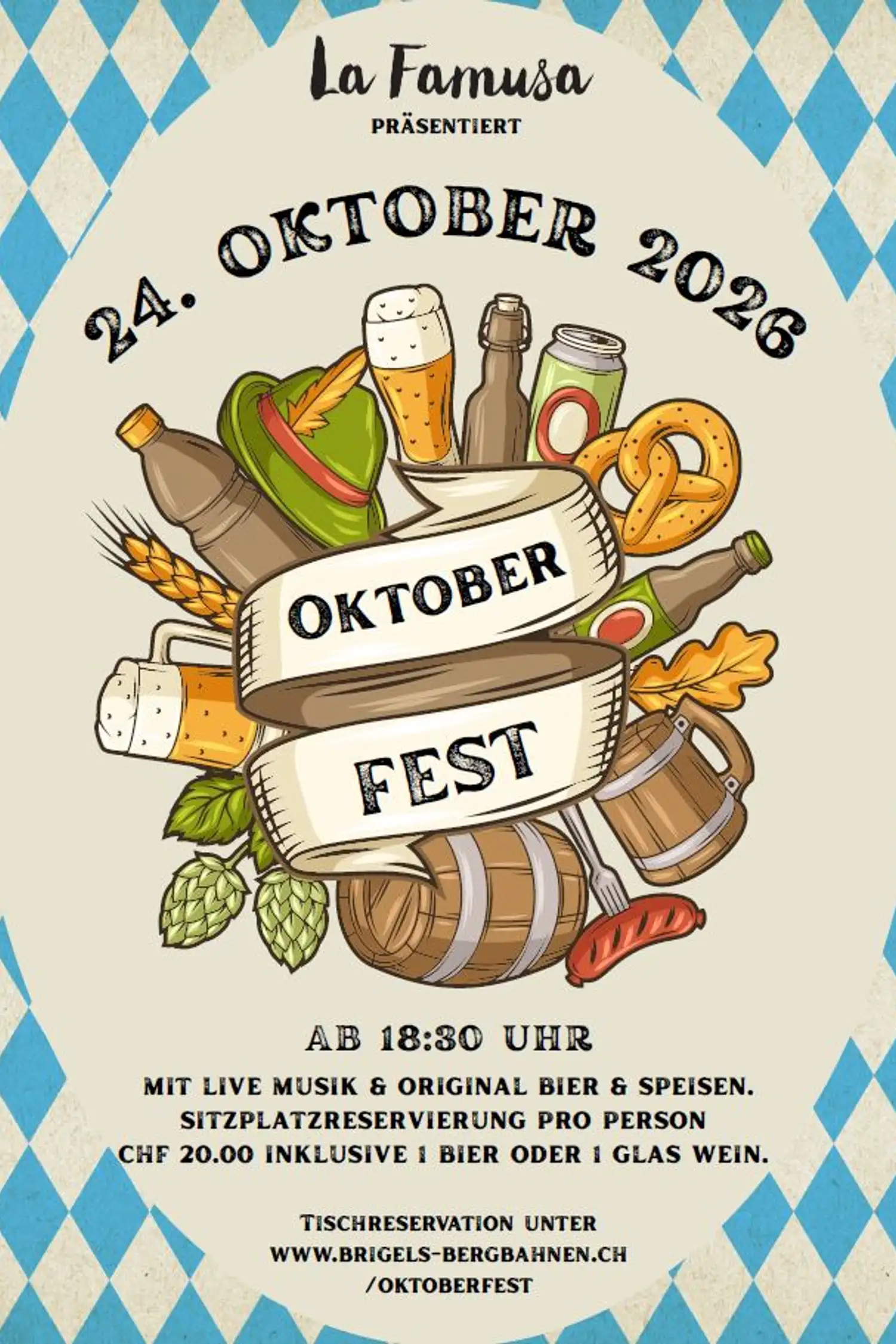 Oktoberfest in der "La Famusa" in Brigels