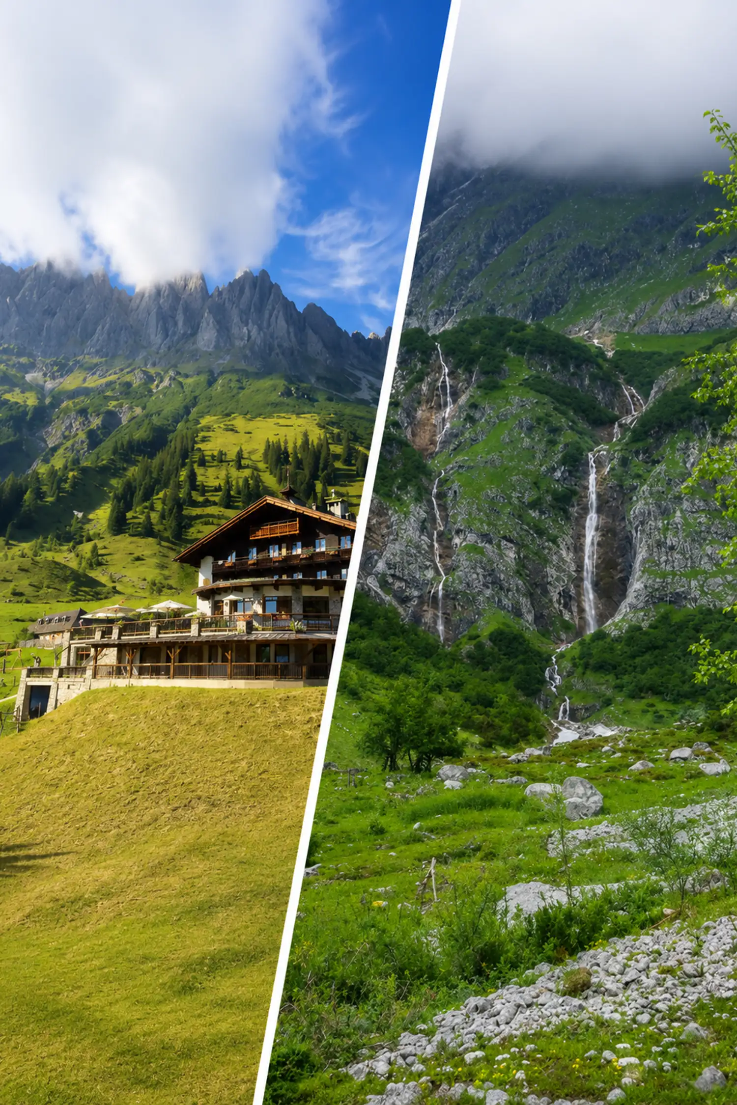 Über Riedinger Wasserfälle zum Arthurhaus 1503m. (Mobilitycard mitbringen)
