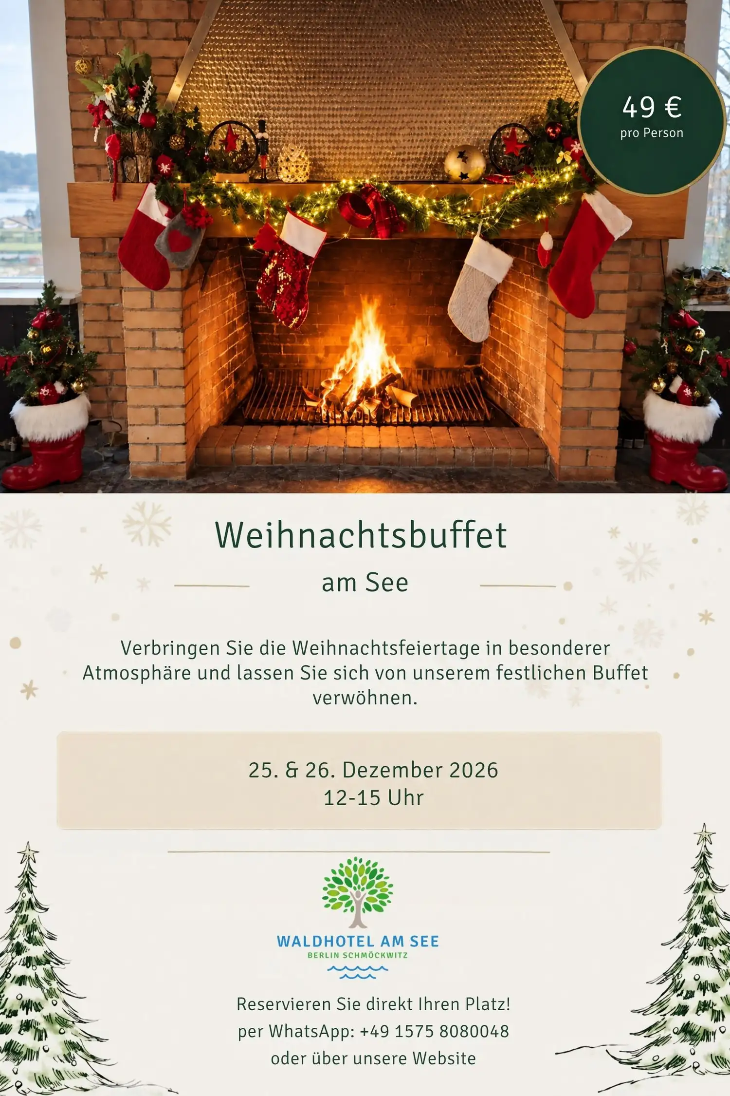 Weihnachtsbuffet im Waldhotel